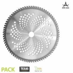 Disque 80 Dents 255 Mm Texas Pour Débroussaillage Intensif