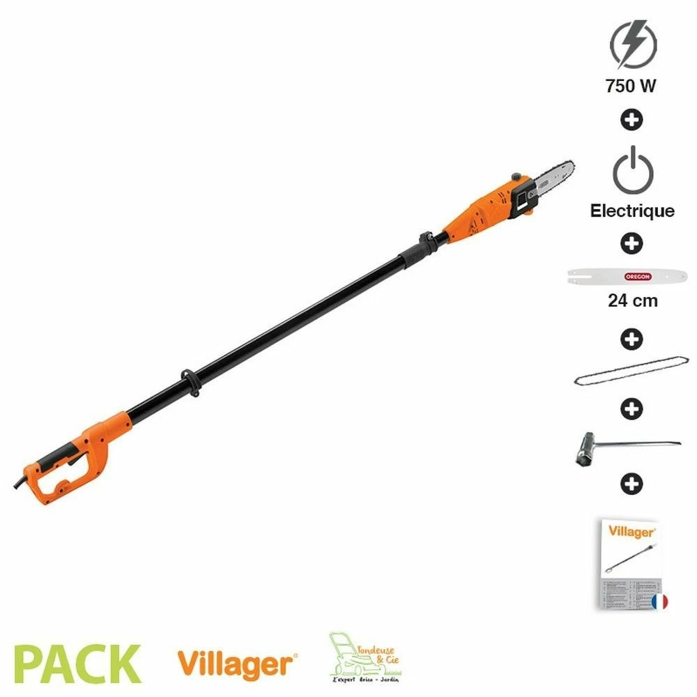 Elagueuse Sur Perche électrique 750w Guide Oregon 24cm Villager Veps 915 1 Elagueuse Sur Perche électrique 750w Guide Oregon 24cm Villager Veps 915