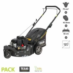 Tondeuse Thermique Autotractée 79 Cc 3 Roues 42cm Mulching Texas Premium 4275 Tr