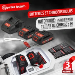 Tondeuse Rechargeable 40v (2x20v) 37cm - Batteries Et Chargeur Fournis - Elem Ga 8 Tondeuse Rechargeable 40v (2x20v) 37cm - Batteries Et Chargeur Fournis - Elem Ga -Promos Jardin Pro Magasin 63c136734e8a95.49048076