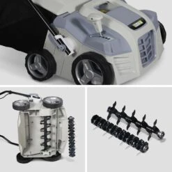 Voltr - Scarificateur électrique Gazon 1800w - Outil 2en1 Aérateur Et Démousseur Pelouse. 2 Rouleaux : Couteaux Et Griffes. -Promos Jardin Pro Magasin 6446dccb829c87.06955257