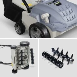 Voltr - Scarificateur électrique Gazon 1500w - Outil 2en1 Aérateur Et Démousseur Pelouse. 2 Rouleaux : Couteaux Et Griffe. -Promos Jardin Pro Magasin 6446dccd47c548.51461151