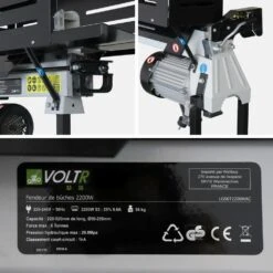 Fendeur De Bûches Horizontal électrique 52cm 2200w + Support Hauteur De Coupe 107.5cm -Promos Jardin Pro Magasin 64627b6abbc4b6.51317712