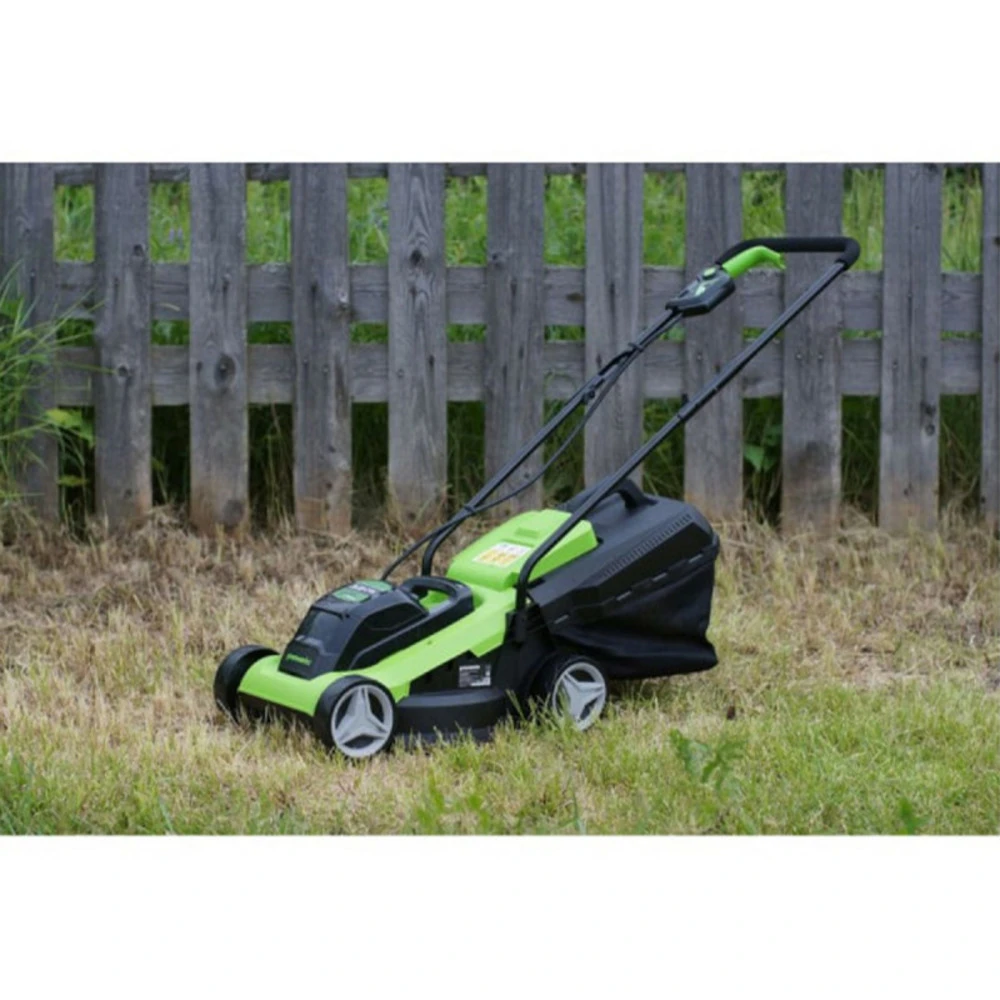 Tondeuse Greenworks 24v - Coupe De 33cm - 1 Batterie 2.0 Ah - 1 Micro-chargeur - G24lm33k2 3 Tondeuse Greenworks 24v - Coupe De 33cm - 1 Batterie 2.0 Ah - 1 Micro-chargeur - G24lm33k2 – Image 3