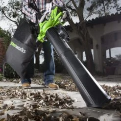 Greenworks Aspirateur De Pelouse à Main 40 V Vert -Promos Jardin Pro Magasin 6480d34fde14a0.88378429