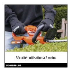 Taille-haies A Batterie 20v Dual Power Powdpg75320 - Lame 580 Mm, écartement 18 Mm - Batterie 20v 2ah Et Chargeur 4ah Inclus -Promos Jardin Pro Magasin 71d838e58d0253c5