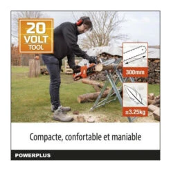 Tronçonneuse A Batterie 20v Dual Power Powdpg7570 - Guide De 300 Mm - Livrée Sans Batterie Ni Chargeur -Promos Jardin Pro Magasin c67e29ecb60bcbc4